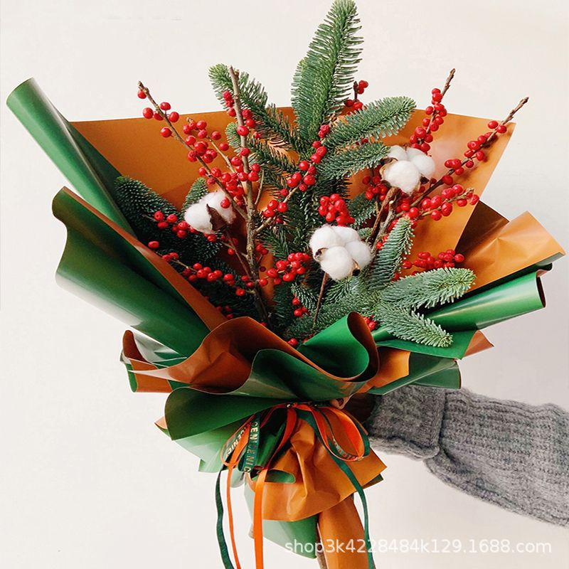 20 Tờ Giấy Gói Hoa 2 Mặt Trơn, Không Thấm Nước, Bó Hoa Tươi Hoa Sáp Đẹp, Kích Thước 58*58