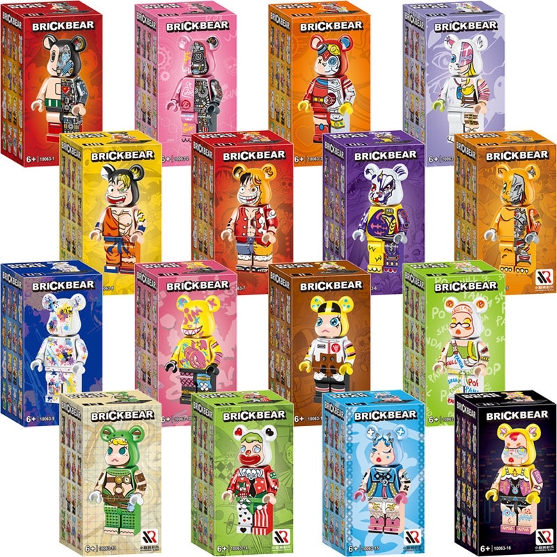 Mô hình lắp ráp Minifigures nhân vật hoạt hình manga 3D cosplay Bear Brick le.go mã 10063-1 kích thước 6cm hàng đẹp