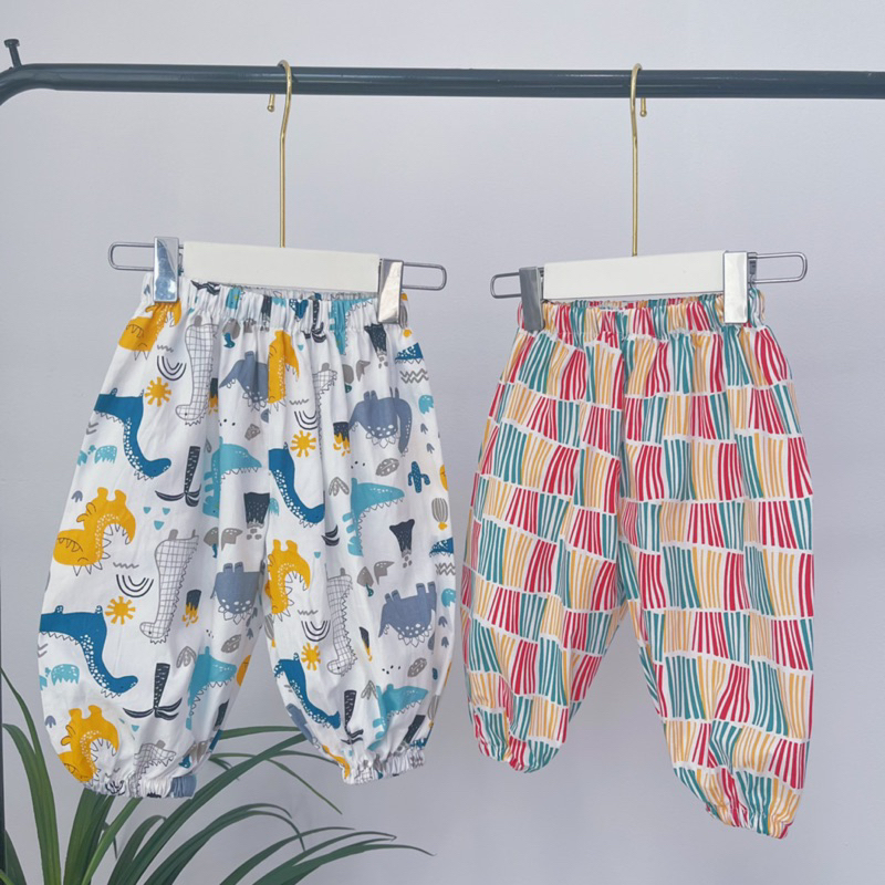 Quần Chống Muỗi CHICHU màu NEW phiên bản bé trai sociu - Quần Chống Nắng thô cotton cao cấp sắc màu siêu hạt dẻ sz 1-6