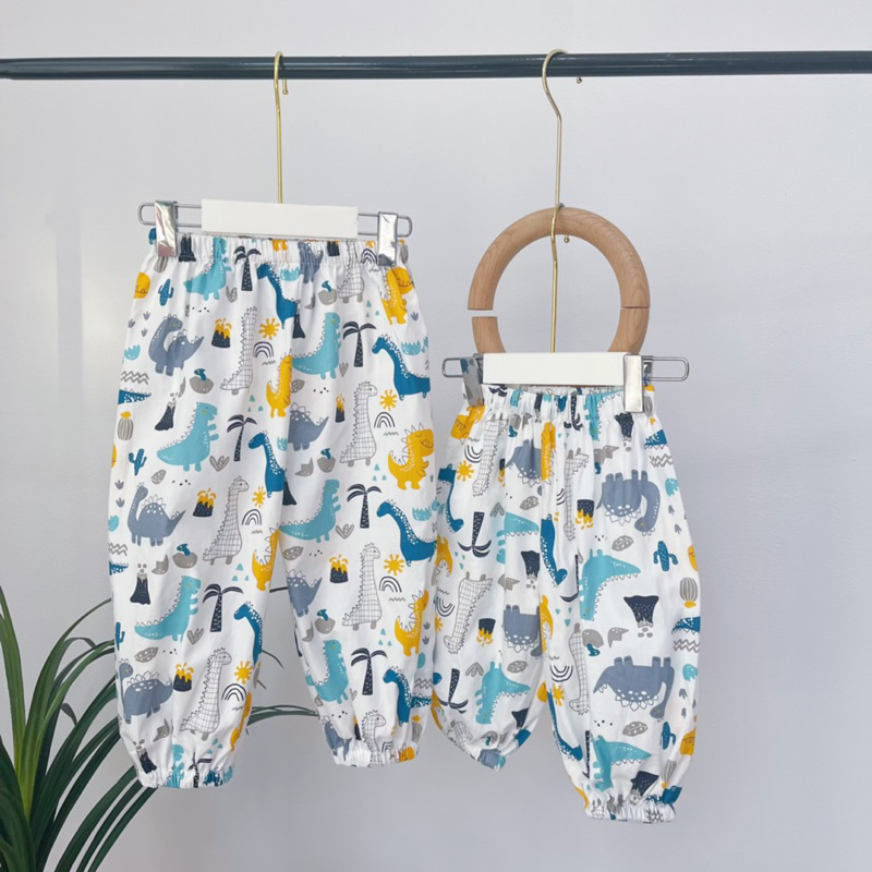 Quần Chống Muỗi CHICHU màu NEW phiên bản bé trai sociu - Quần Chống Nắng thô cotton cao cấp sắc màu siêu hạt dẻ sz 1-6