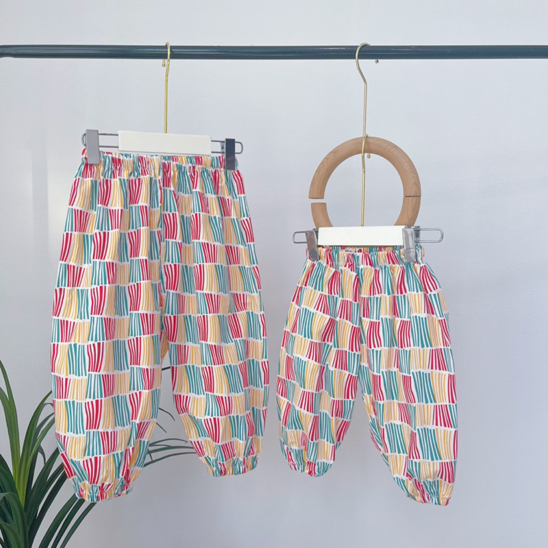 Quần Chống Muỗi CHICHU màu NEW phiên bản bé trai sociu - Quần Chống Nắng thô cotton cao cấp sắc màu siêu hạt dẻ sz 1-6