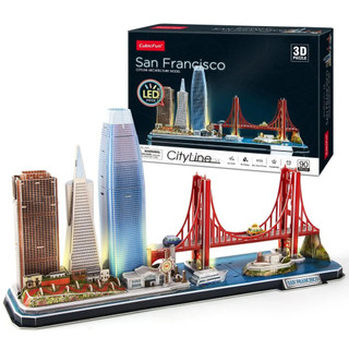 Mô hình giấy lắp ráp 3d cubicfun san francisco cityline l524h