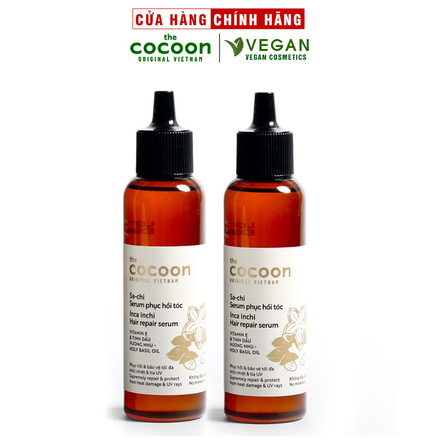 Combo 2 Chai Serum Sa-chi phục hồi tóc COCOON (70ml/1 Chai)