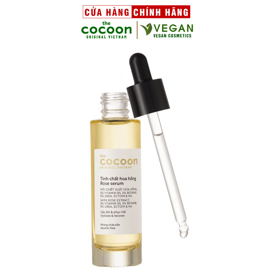 Tinh chất hoa hồng cocoon 30ml (rose serum) thuần chay