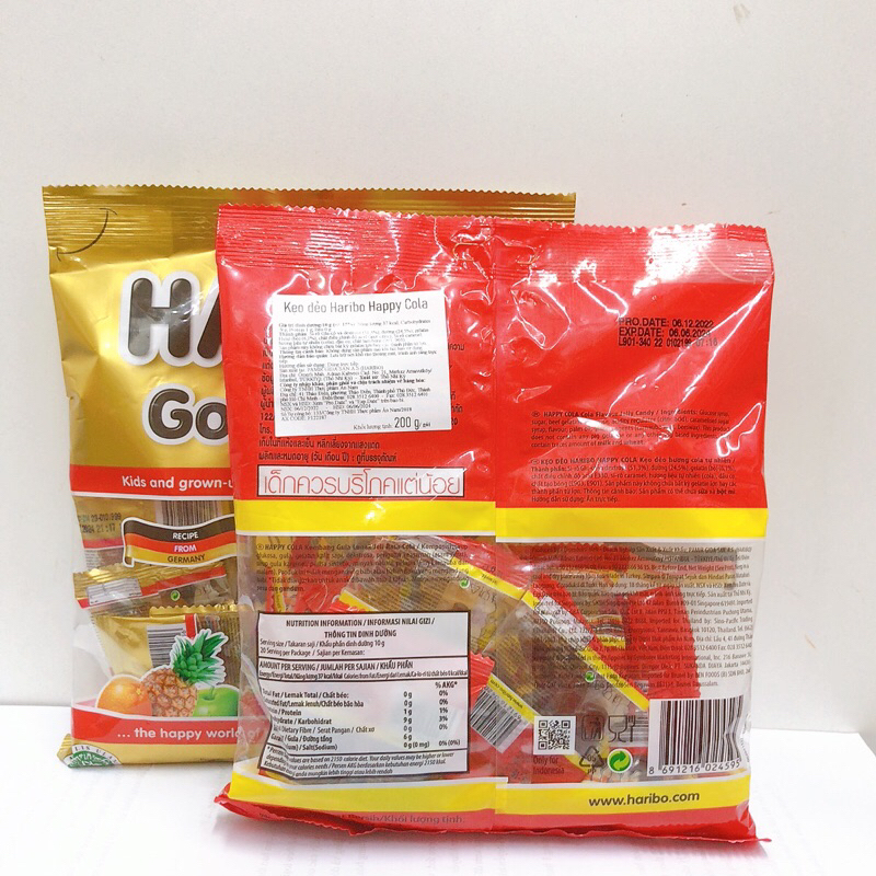 Kẹo dẻo Haribo Goldbears 200g - Thổ Nhĩ Kỳ