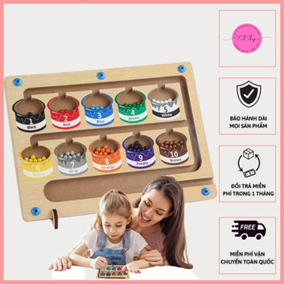 Đồ chơi montessori phân biệt màu sắc và số đếm cho bé