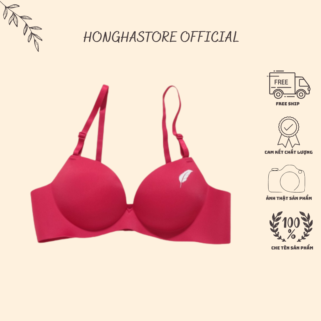 Áo Ngực Su Đúc Không Gọng Bàn Tay Nâng Ngực, Áo Lót Su Hình Chiếc Lá  MS A01