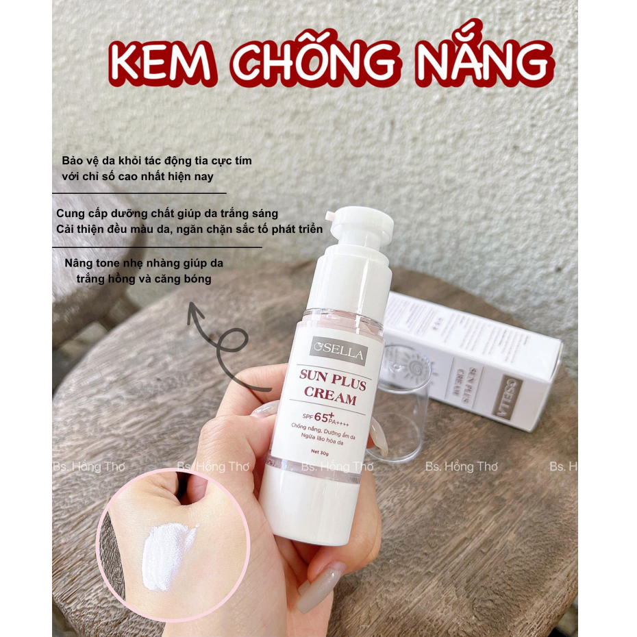 Kem Chống Nắng Da Mặt Sun Plus Cream 30g spf 65 - HT Store