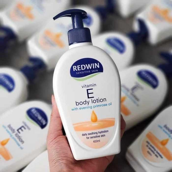 Kem Dưỡng Da Vitamin E Redwin Có Chứa Tinh Dầu Hoa Anh Thảo Cấp Ẩm, Làm Sáng Da Body Cream