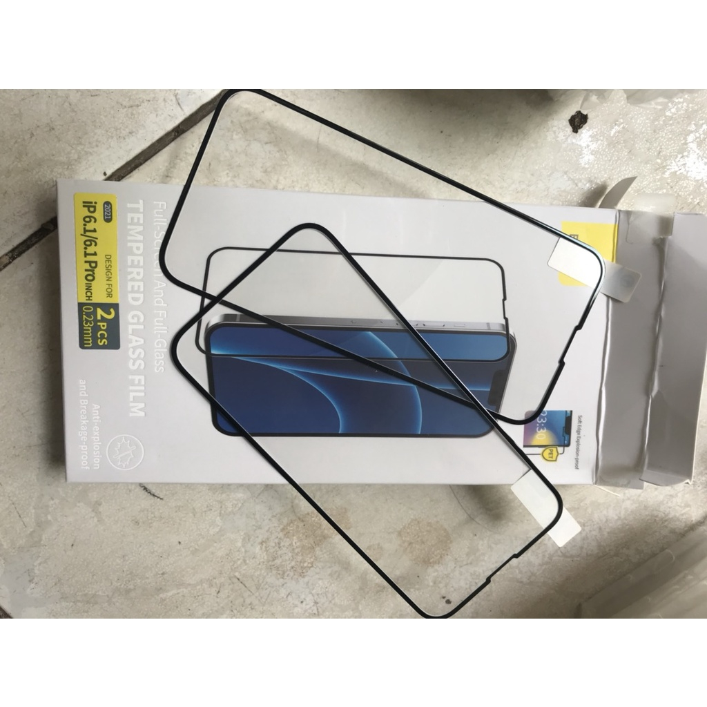 Combo 2 Kính Cường Lực Full Màn Hình Baseus 0.23mm Cho Iphone 13 / 13 Pro / 14 IP13 / IP13 Pro / IP14