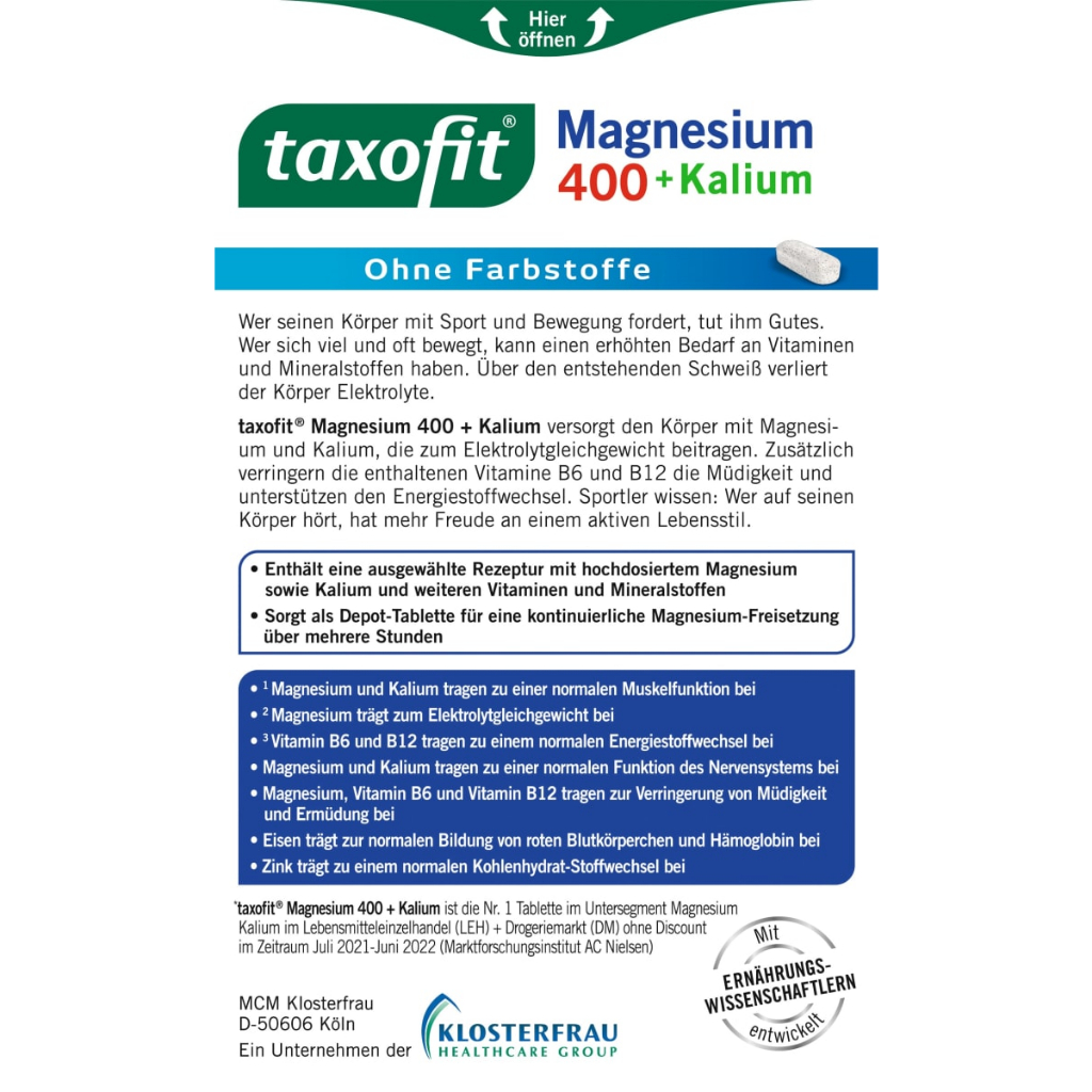 Magnesium 400 + Kalium 45 viên