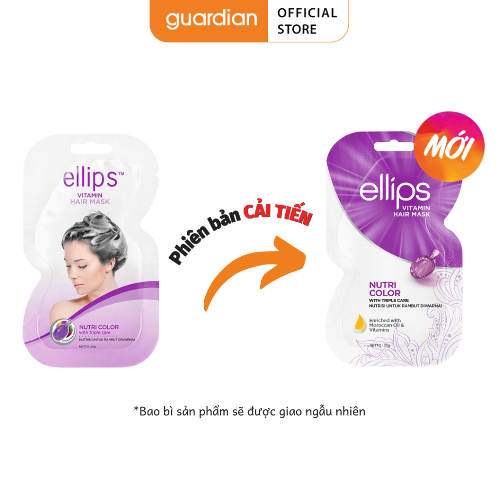 Kem Ủ Tóc Dưỡng Tóc Nhuộm Hair Mask Nutri Color Ellips 20Gr