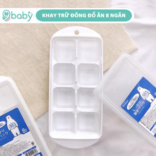 Khay chia đồ ăn dặm Nakaya Nhật Bản 8 ngăn có nắp