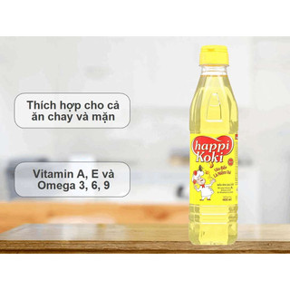Dầu ăn Happi Koki chai 400ml