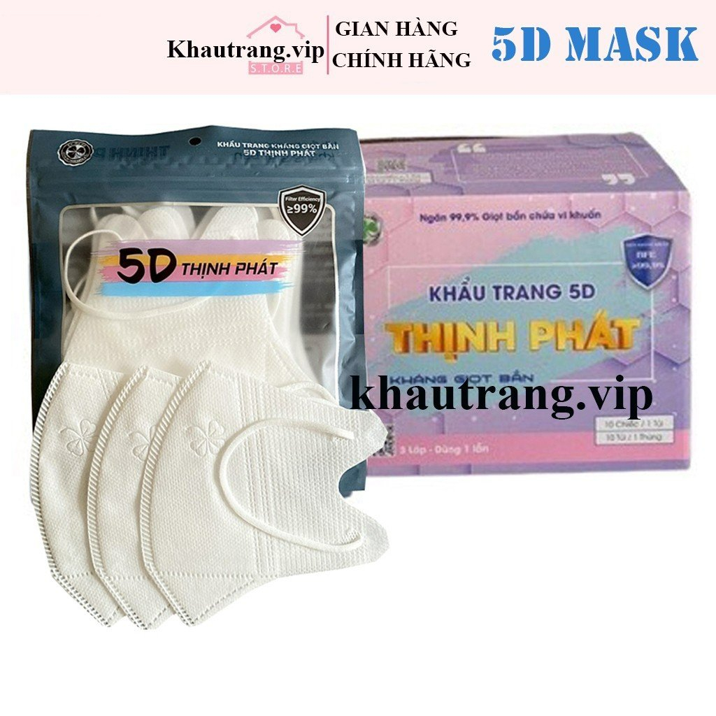 Thùng 200 Chiếc Khẩu Trang 5D Thịnh Phát Chính Hãng.