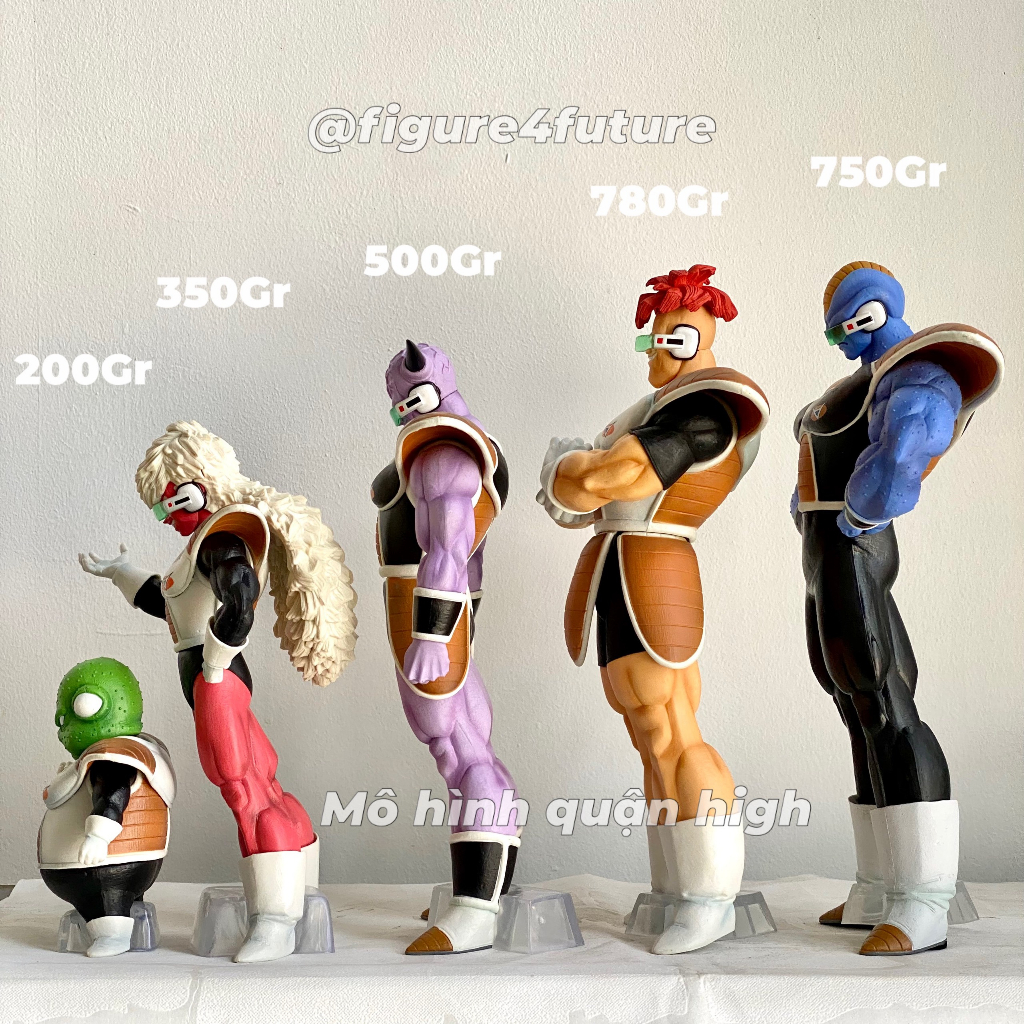 Mô hình tđst tiểu đội sát thủ Ginyu Force Dragonball Z - Ginyu Force biệt đội đánh thuê - TĐST cao 29CM