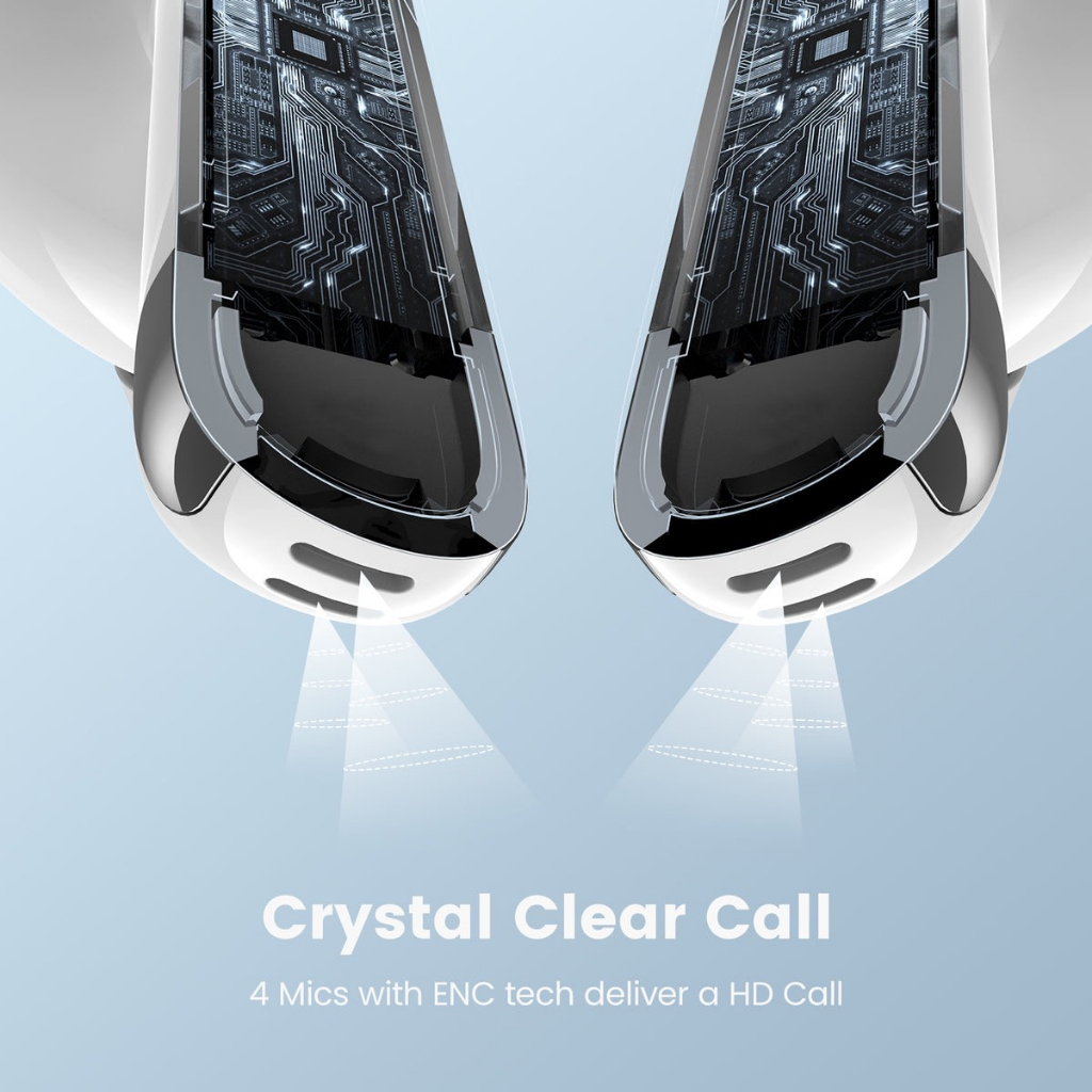 Tai Nghe Nhét Tai TWS Bluetooth 5.3 Chống Ồn Chủ Động SOUNARC Q2, Chống Nước IPX6 Thời Gian Chơi 32 Giờ - BH 12 Tháng