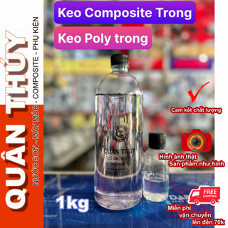 keo giả ngọc, keo giả đá cẩm thạch, keo composite trong, keo poly trong - 1kg + xúc tác