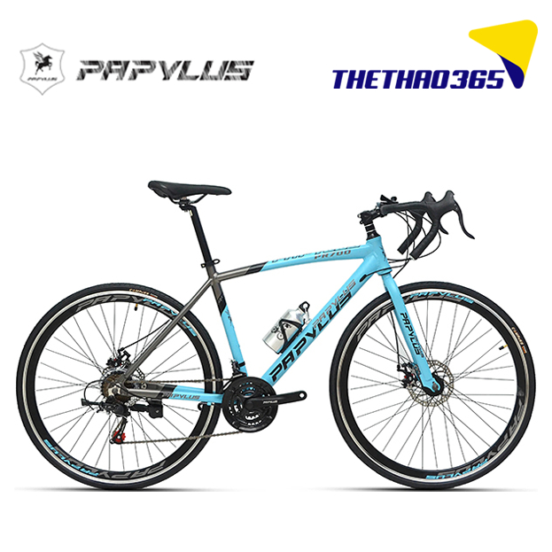 Xe đạp đua Papylus PR-700S khung Nhôm không mối hàn, bánh 700C, đề Shimano 21 tốc độ