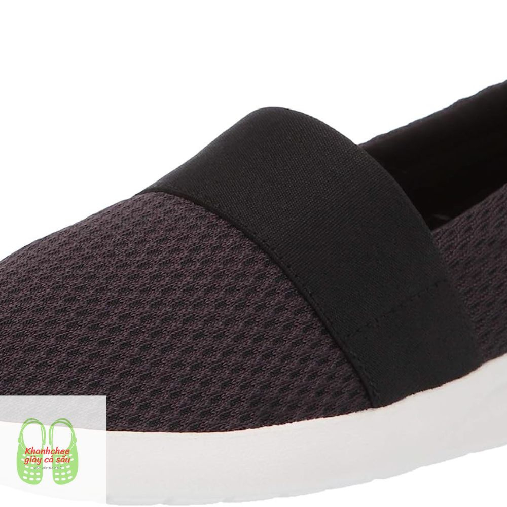 GIÀY VẢI THUN  CROCS LƯỚI LITERIDE SLIPON  MÀU ĐEN TRẮNG CHO NỮ