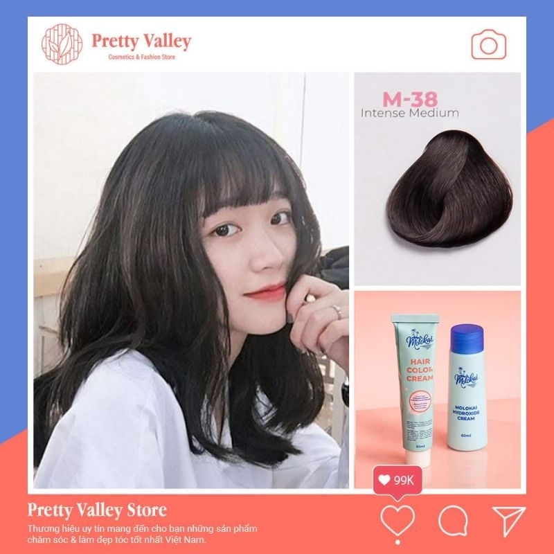 Kem Nhộm Tóc Molokai M38