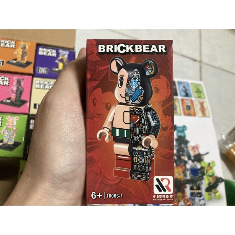 Mô hình lắp ráp Minifigures nhân vật hoạt hình manga 3D cosplay Bear Brick le.go mã 10063-1 kích thước 6cm hàng đẹp