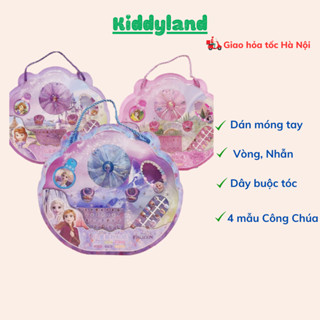 Vỉ đồ chơi trang điểm Dán Móng Tay sticker 3D cho bé gái hình Elsa, Công chúa Disney, Nàng Tiên Cá Ariel, Sofia