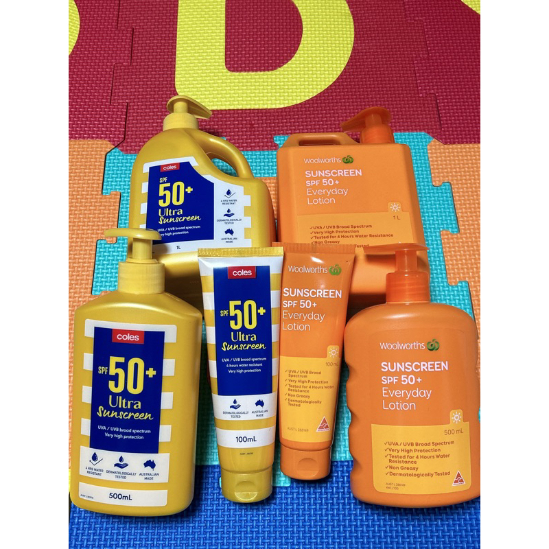 Kem chống nắng Coles - Woolworth SPF50+