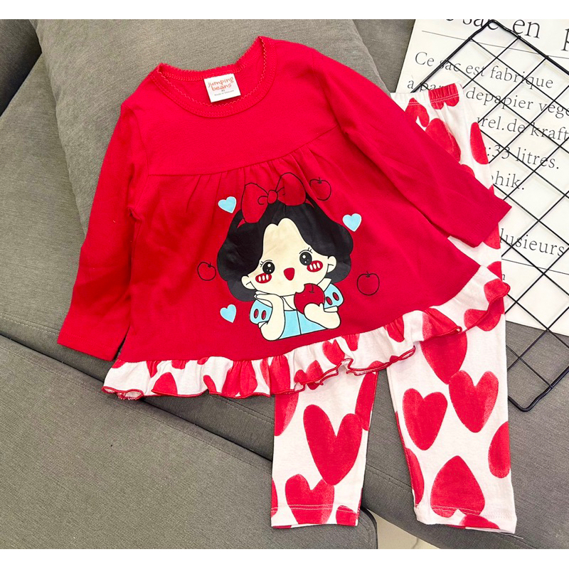 Bộ dài tay bé gái thun bozip xuất xịn