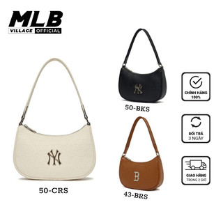 Túi kẹp nách mlb chính hãng - túi xách mlb hobo monogram