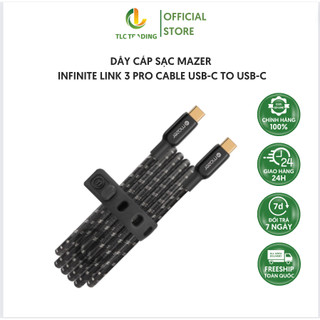 Dây cáp sạc mazer infinite link 3 pro cable usb-c to usb-c cáp mazer usb-c sang usb-c hỗ trợ truyền dữ liệu 20gbps