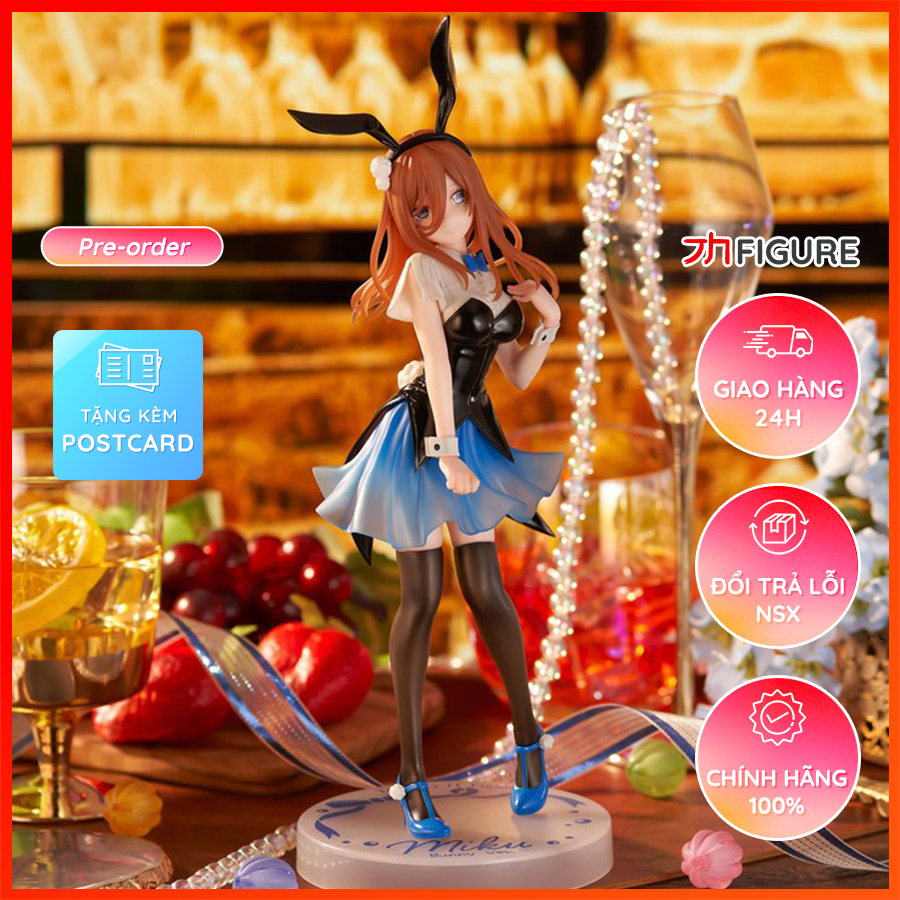 Mô Hình Nakano Miku, Gotoubun no Hanayome - Trio-Try-iT - Bunny ver. (FuRyu) Figure