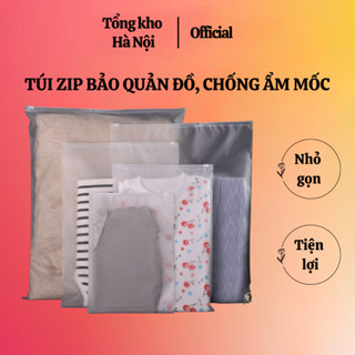 Túi zip khoá lụa mờ đựng quần áo, giày dép, mỹ phẩm, đồ trang điểm, phụ kiện cá nhân dẻo dai bền tiện dụng đủ size