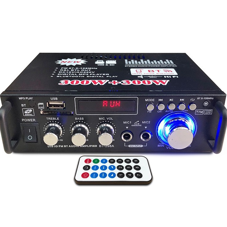 Âm ly mini BT-298A KAW cao cấp chơi nhạc siêu hay, chức năng đa dạng, âm thanh siêu chất - Bảo hành 12 tháng
