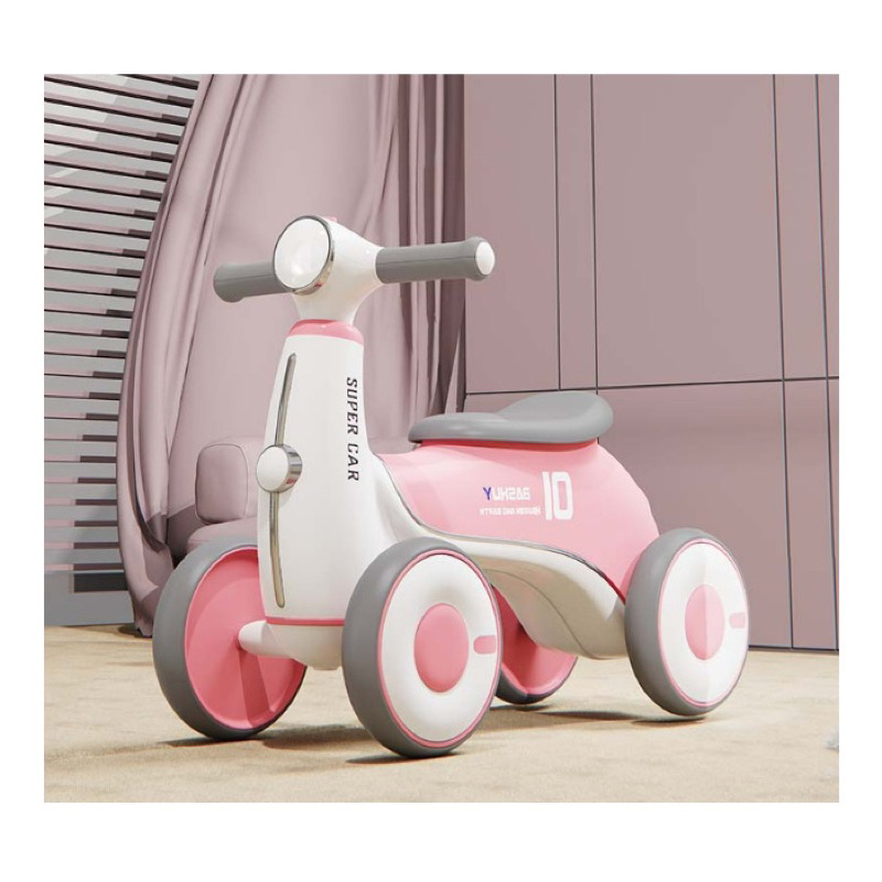 Xe chòi chân Vespa SUPER CAR có đèn và nhạc. khách chọn màu ib shop nhé