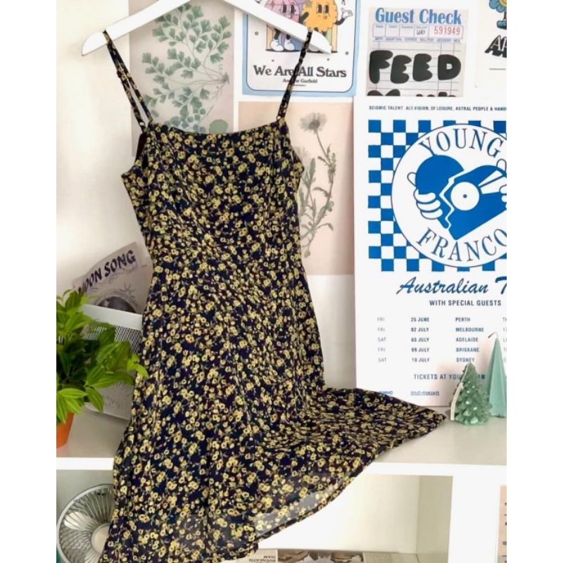 Baras Dress váy hai dây hoa nhí xinh xắn