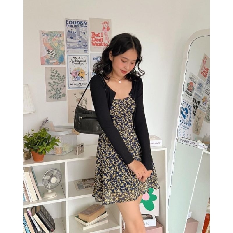 Baras Dress váy hai dây hoa nhí xinh xắn