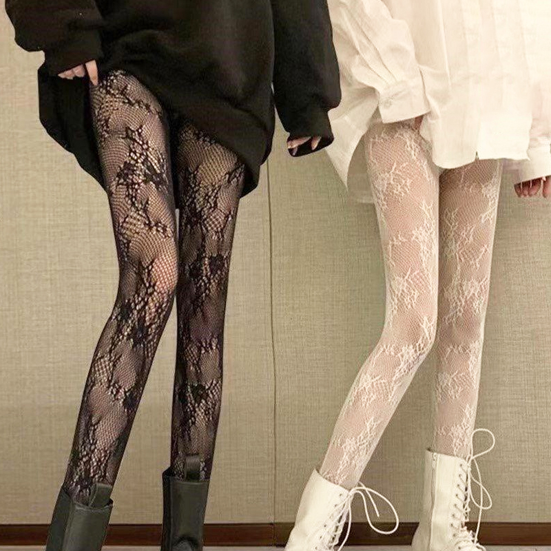 beautycoco🍊Quần Tất Lưới Phối Ren Phong Cách Lolita Nhật Bản Dành Cho Nữ