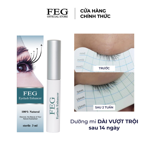 SERUM DƯỠNG MI CHÍNH HÃNG FEG NGÀY, ĐÊM - CONG VÚT SAU 7 NGÀY