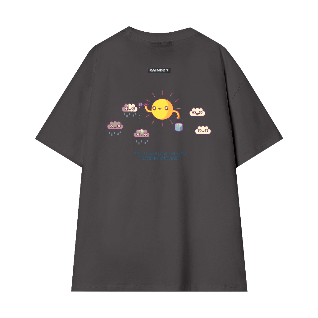 Áo phông local brand nam nữ unisex , tay lỡ thun form rộng teen cổ tròn oversize cotton màu tee RAINDZY ATL01