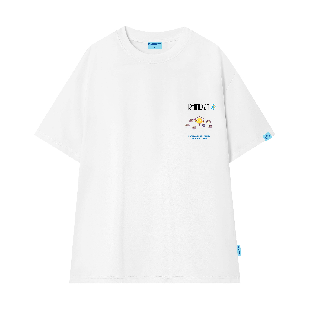 Áo phông local brand nam nữ unisex , tay lỡ thun form rộng teen cổ tròn oversize cotton màu tee RAINDZY ATL01