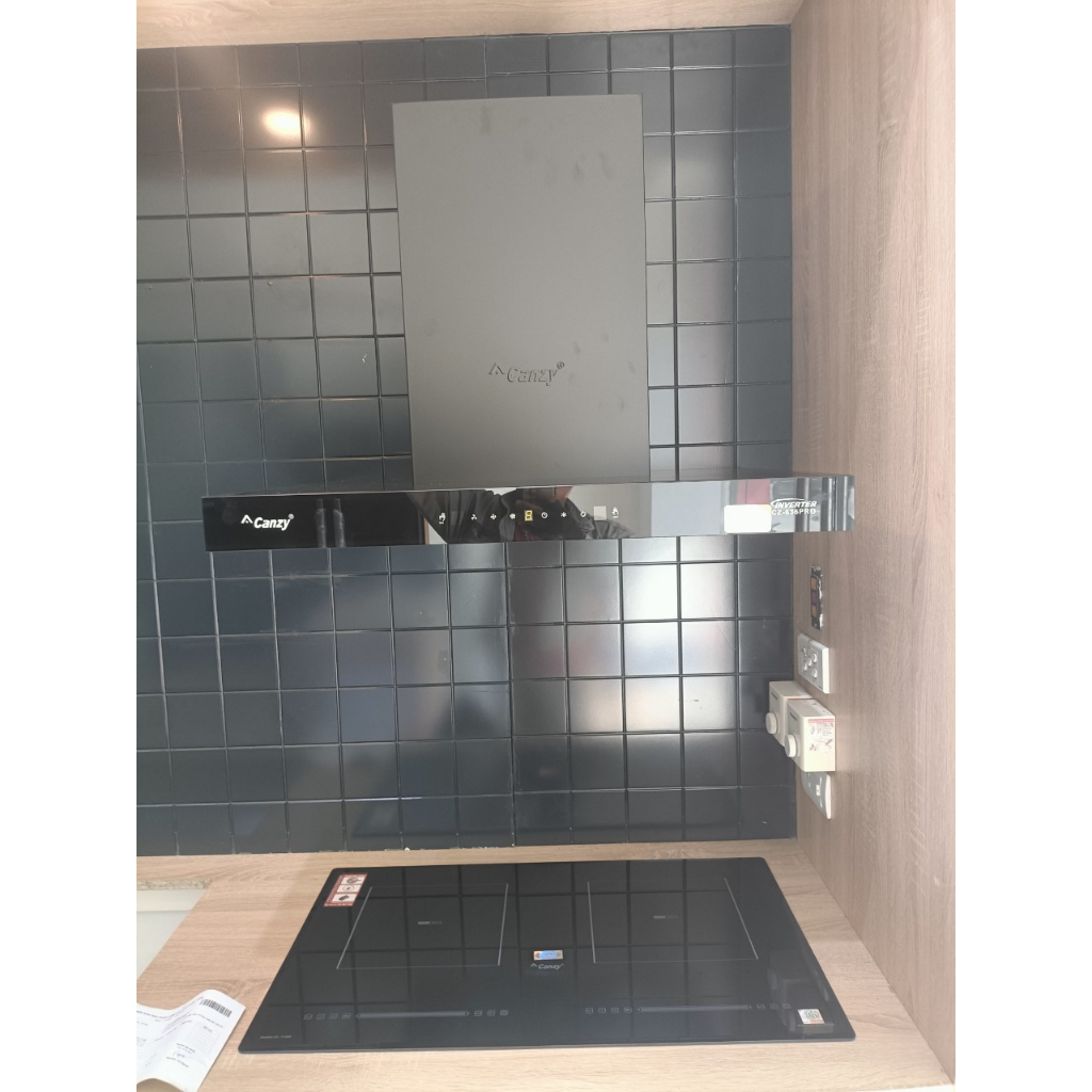 Máy hút mùi Canzy CZ 636pro Hút mùi nhà bếp cảm ứng vẫy tay cao cấp, máy hút khói chính hãng bảo hành 3 năm