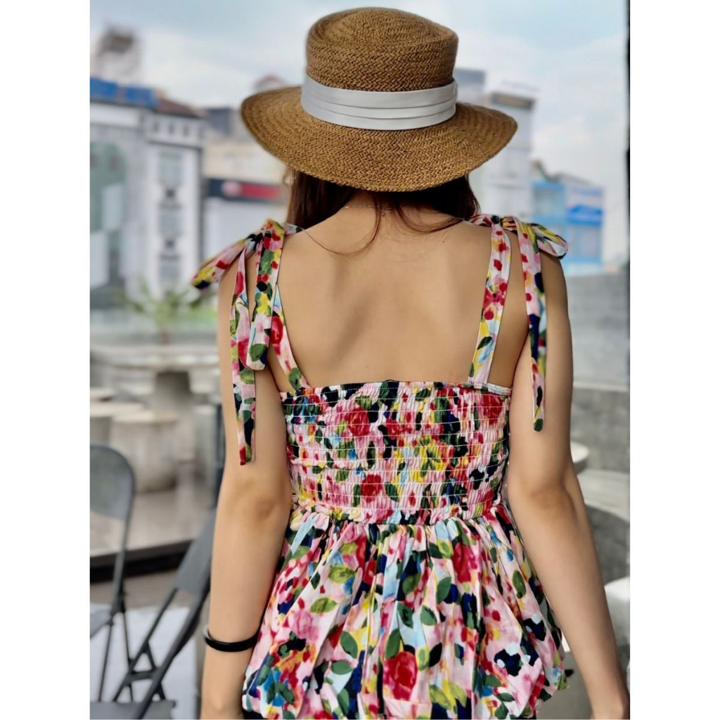 A2 Áo hoa 2s lưng thun 3 size S, M, L