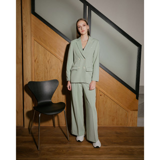 ATITUDE- Áo blazer 4 cúc, dáng menswear thêu logo - Double Breasted Blazer