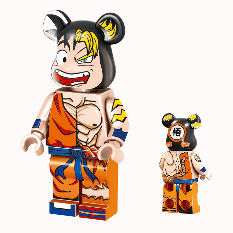 Mô hình lắp ráp Minifigures nhân vật hoạt hình manga 3D songoku mã 10063-8 kích thước 6cm hàng đẹp