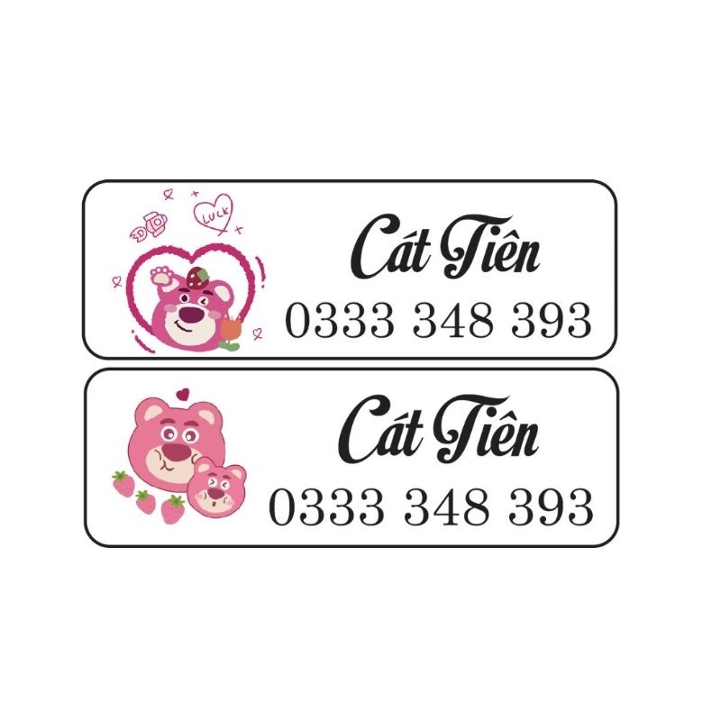 300 Tem ticker in tên bé theo yêu cầu