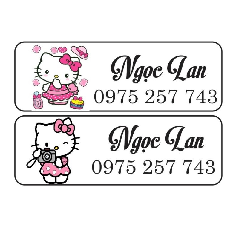 300 Tem ticker in tên bé theo yêu cầu