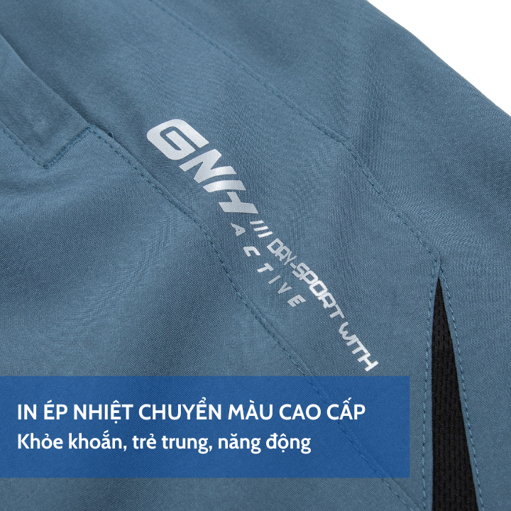 Quần đùi nam GNH Active Quần đùi thể thao chất vải gió siêu nhẹ thoải mái phong cách trẻ trung năng động | GNH QSG23003