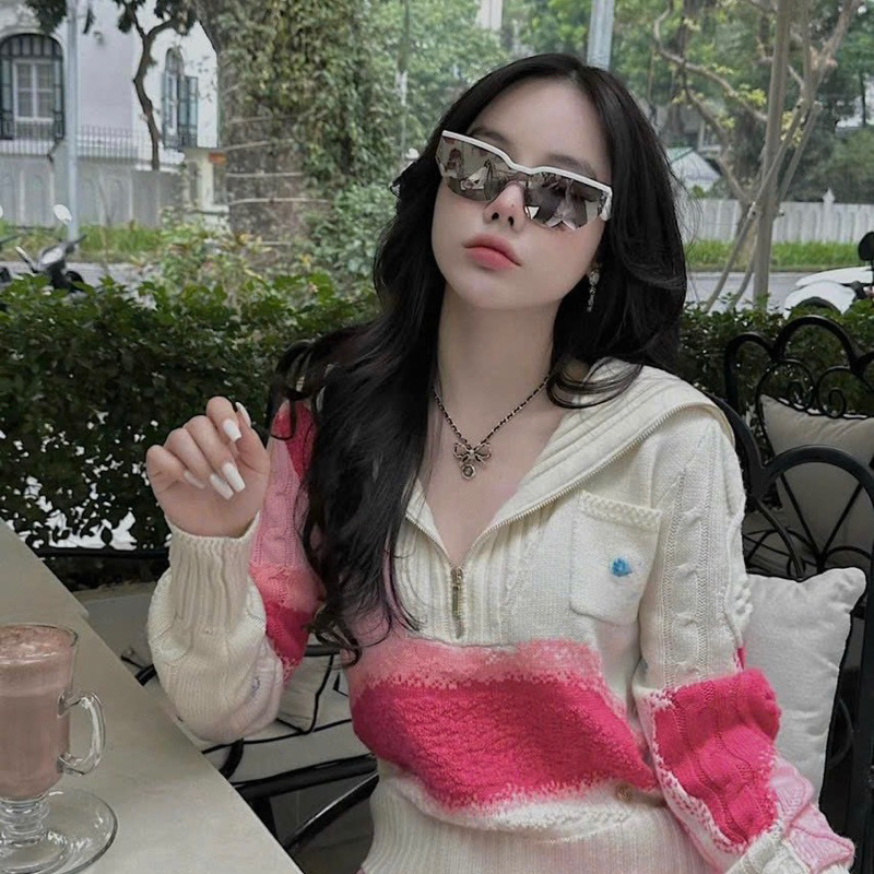 Kính râm tráng gương Đi.or sang chảnh,kính mát phong cách bảo hộ