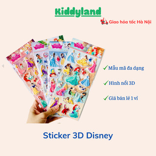 Hình dán sticker nổi 3D Công chúa Disney cho bé